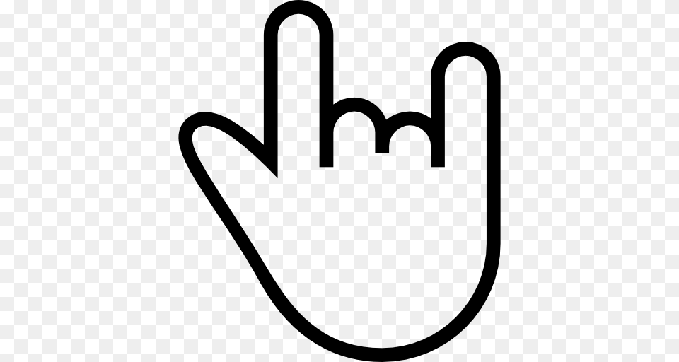 Rock N Roll Hand Sign, Clothing, Glove, Hat, Smoke Pipe Free Png Download