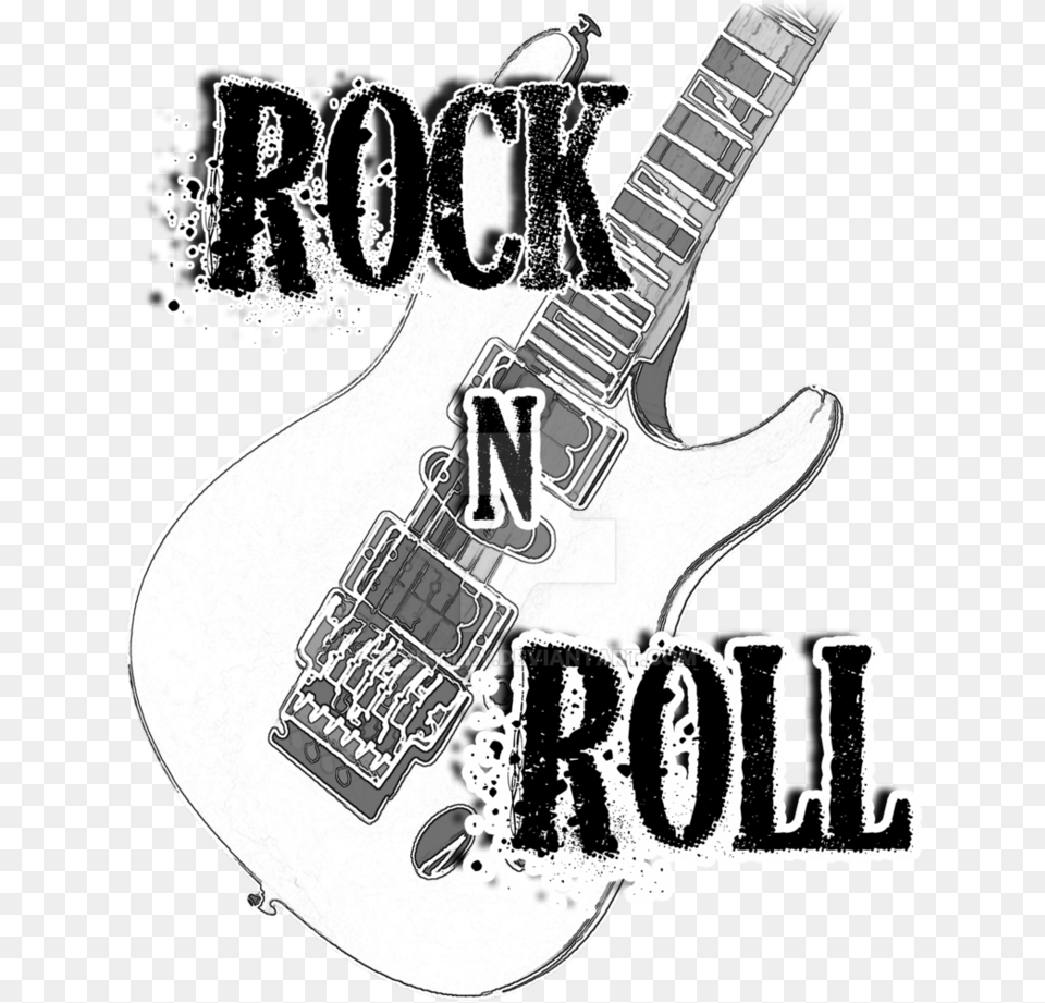 Rock N Roll Poster, Guitar, Musical Instrument, Electric Guitar Png Image