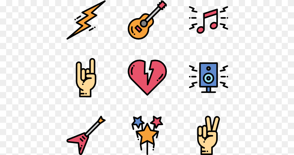Rock N Roll Rock And Roll Icon, Juggling, Person, Guitar, Musical Instrument Free Png Download
