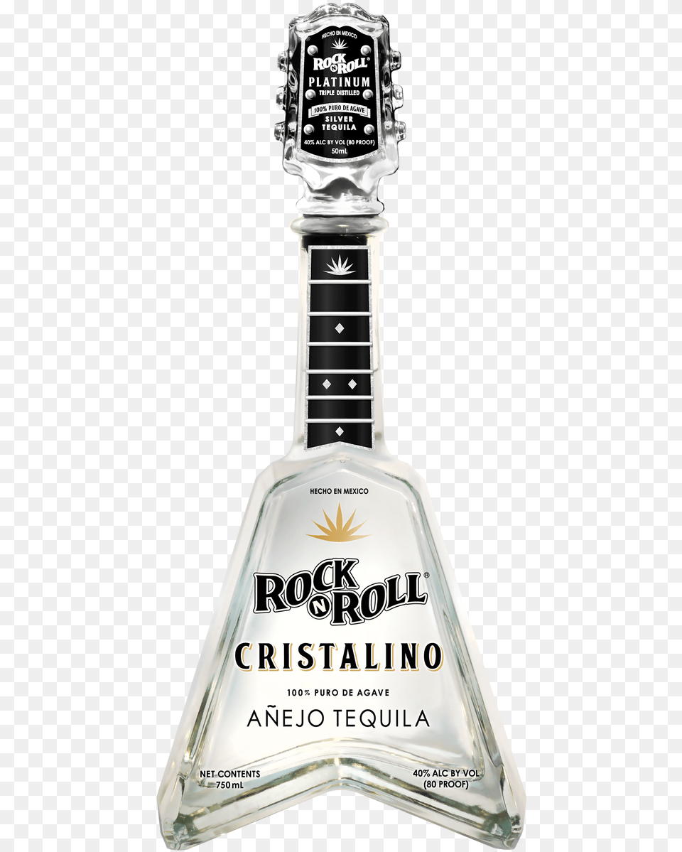 Rock N Roll Tequila Cristalino Rock Amp Roll Tequila Cristalino, Alcohol, Beverage, Liquor, Bottle Png Image