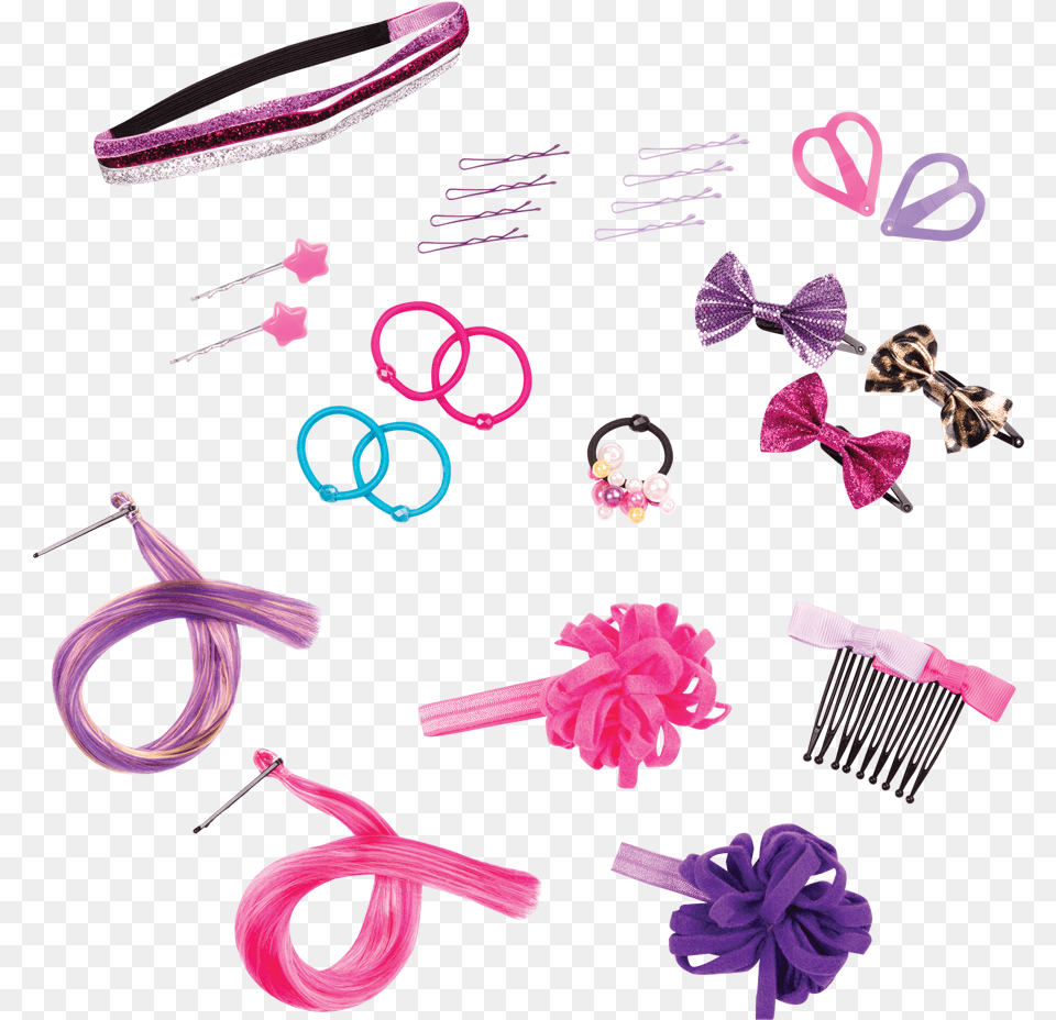 Rock N Sweet Hair Accessories Our Generation Hair Accessories, Purple, Hair Slide, Clothing, Footwear Png Image