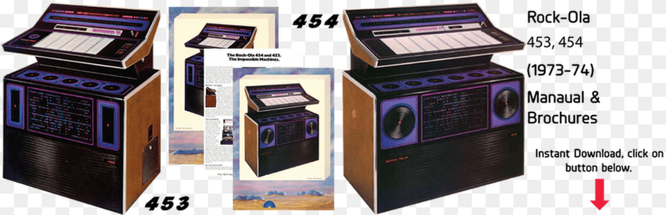 Rock Ola 453 Rock Ola 454 Manuals Amp Brochure 1984 Rockola, Electronics Free Png