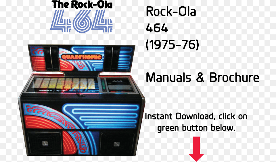 Rock Ola Jukebox, Arcade Game Machine, Game Free Png
