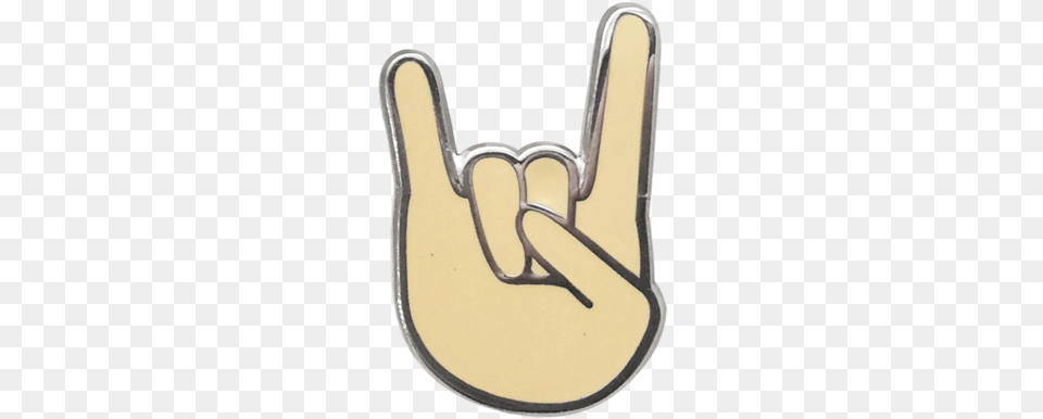 Rock On Emoji Pin Emoji, Clothing, Glove Png