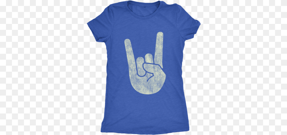 Rock On Horns Hand Symbol Shirt, Clothing, T-shirt, Body Part, Person Free Png