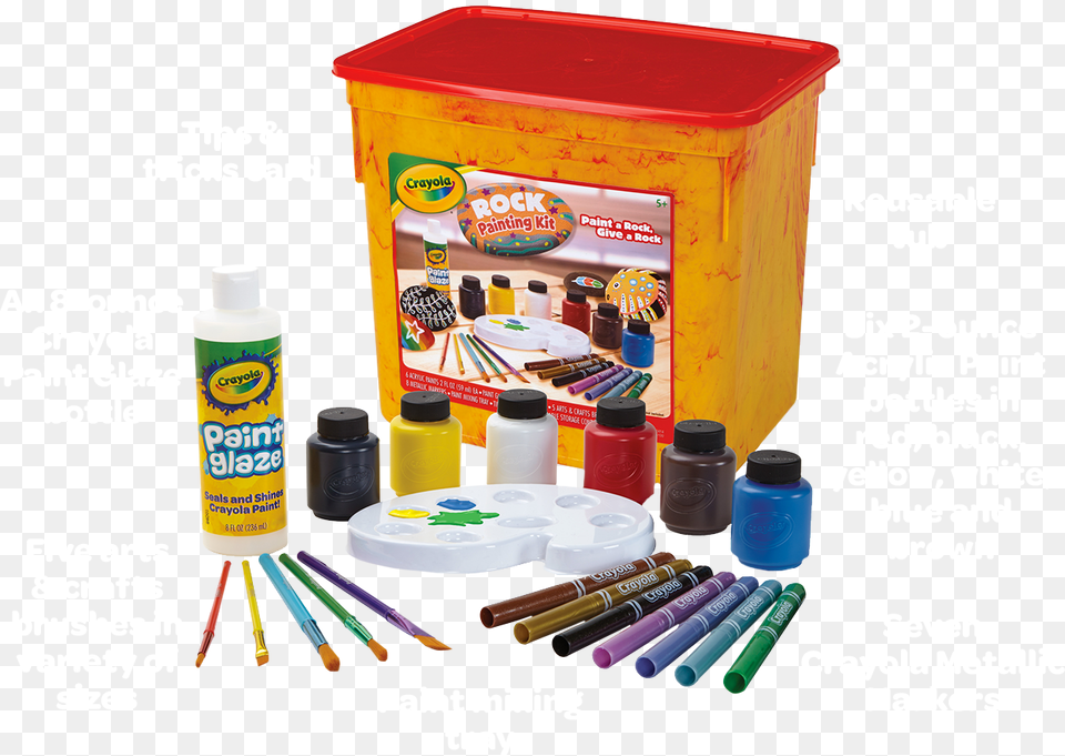 Rock Painting Kit Tips And Tricks Card Reusable Tub Playset, Paint Container, First Aid Free Png