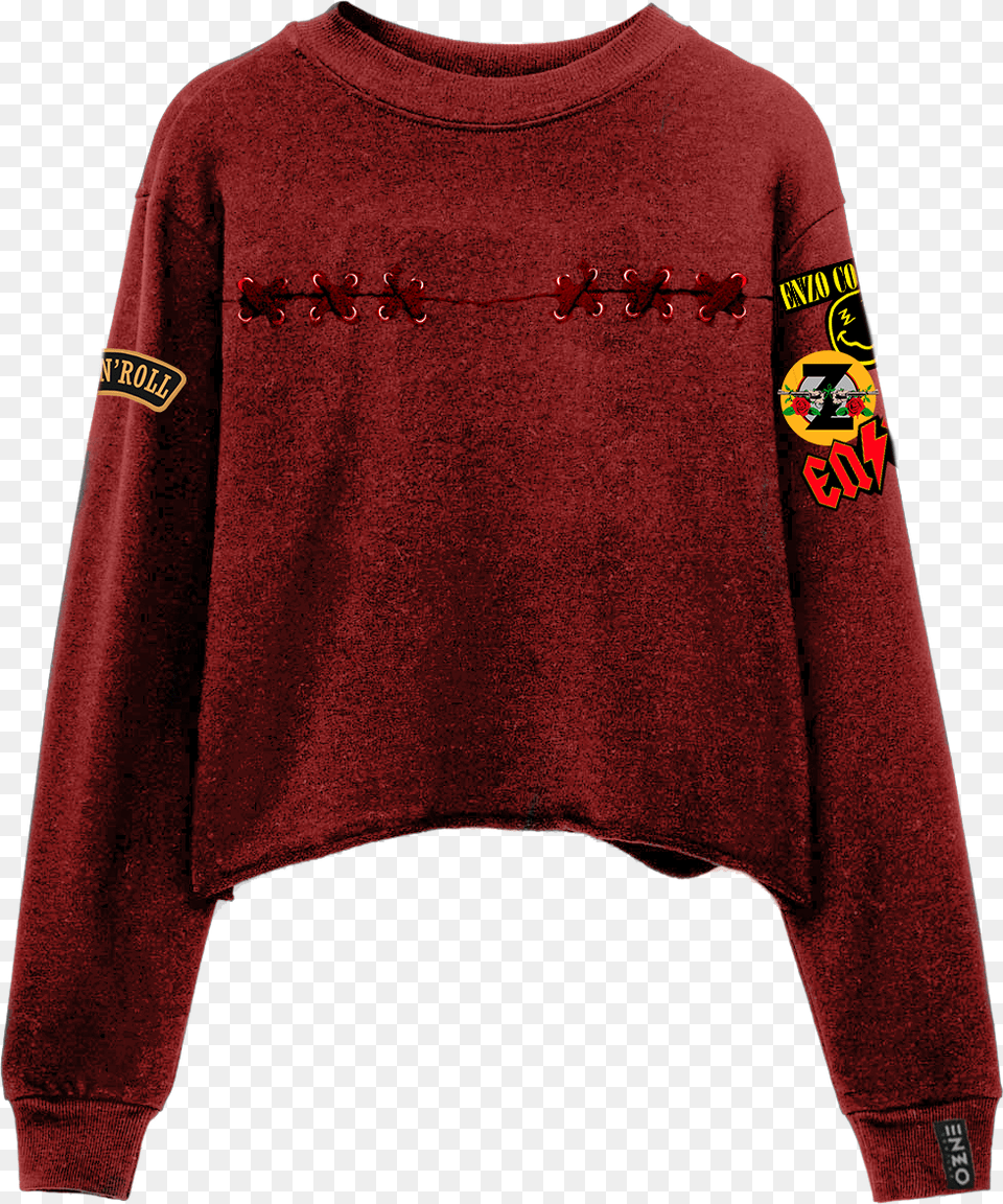 Rock Parches Lazos Sweater, Clothing, Knitwear, Long Sleeve, Sleeve Free Png Download