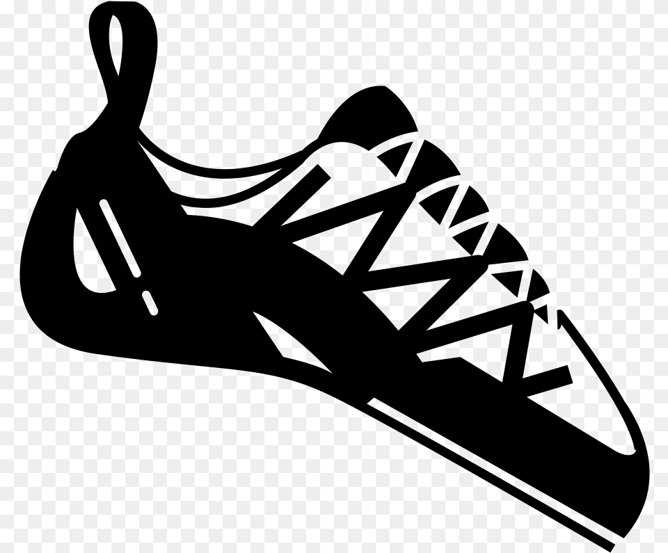 Rock Shoes Climbing Shoes Illustration, Gray Png