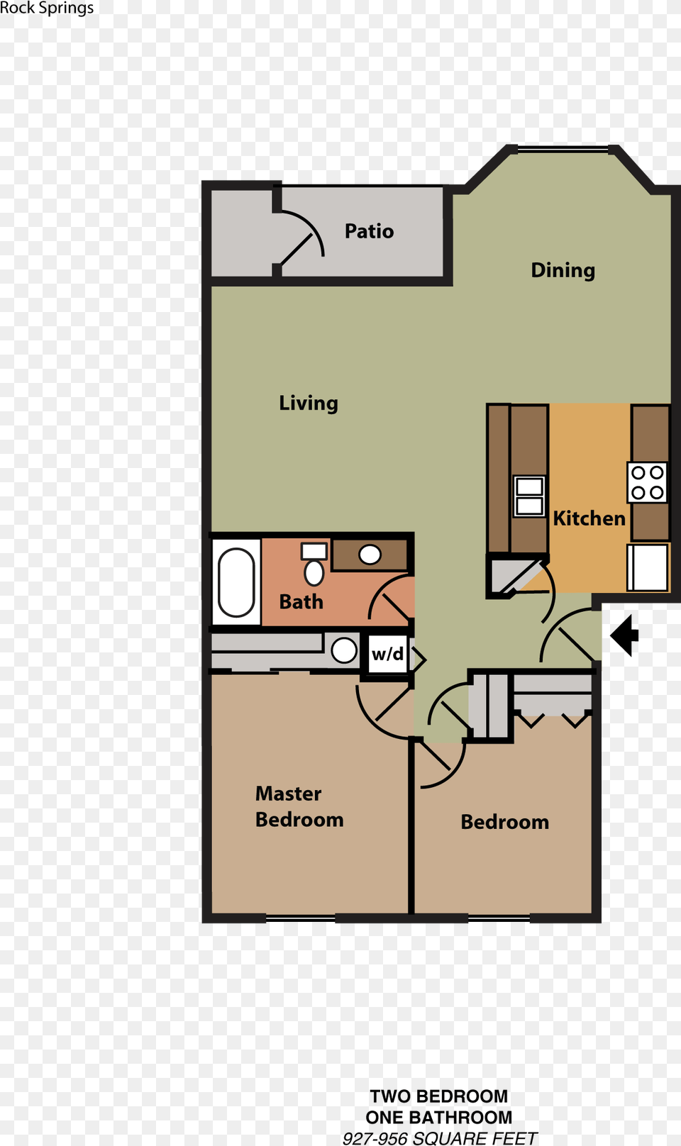Rock Springs Apartments Cheney Floorplans, Chart, Diagram, Floor Plan, Plan Png