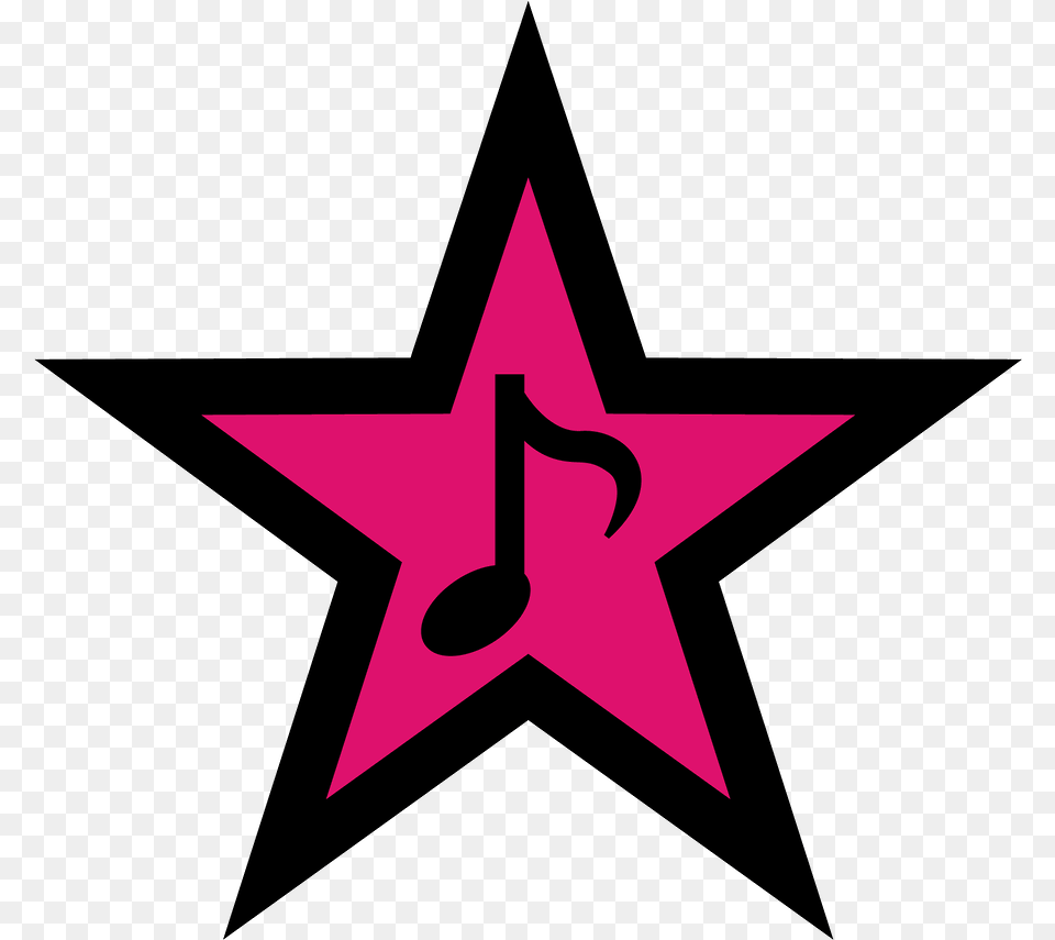 Rock Star, Star Symbol, Symbol, Cross Png Image