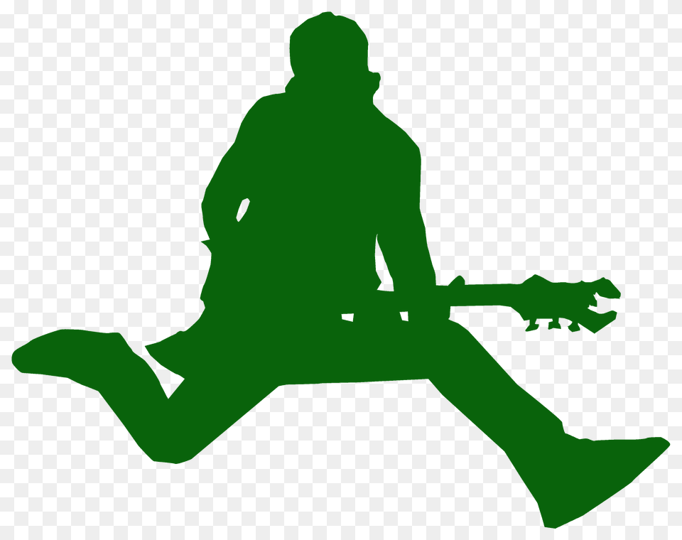 Rock Star With Guitar Silhouette, Musical Instrument, Animal, Sea Life, Shark Free Png Download