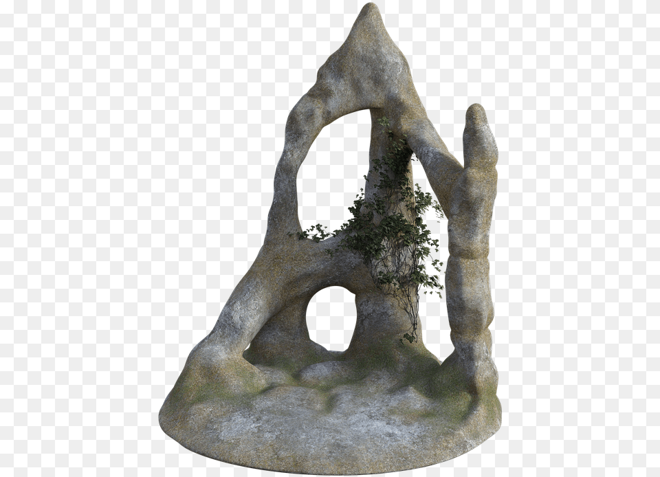 Rock Stone Ivy Old Water Nature Beach Rocks Statue, Archaeology, Person, Wood Free Png