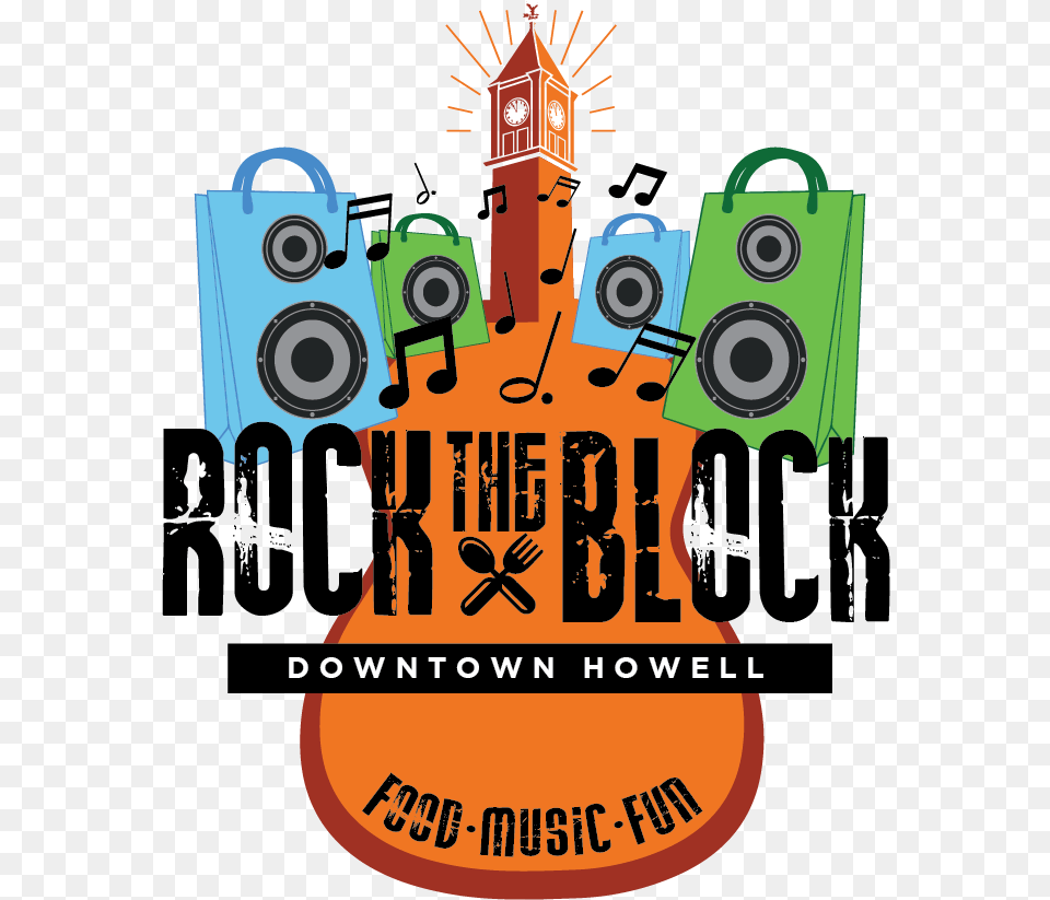 Rock The Block U2014 Howell Main Street Dda Rock The Block Howell Mi, Advertisement, Poster, Weapon, Person Png Image