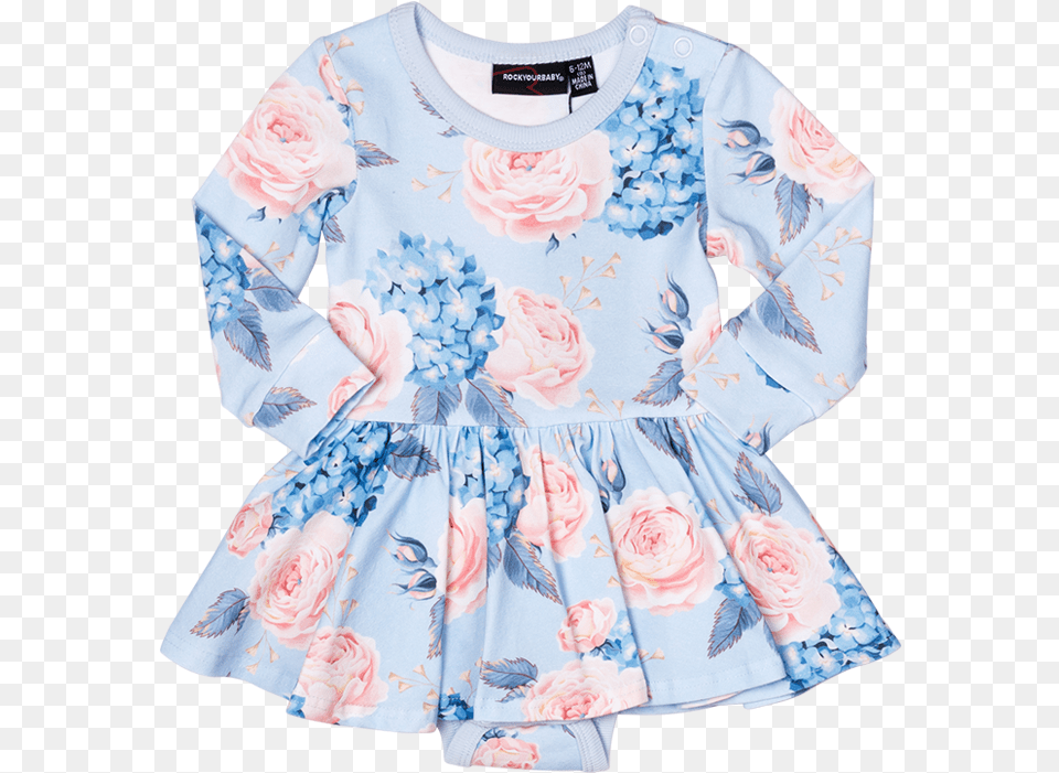 Rock Your Baby Hey Jude Waisted Dress Product, Long Sleeve, Clothing, Sleeve, Flower Png Image