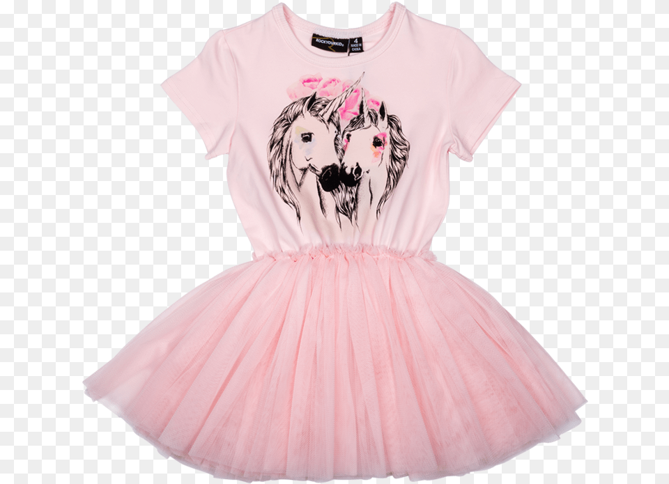 Rock Your Baby Unicorn Love Ss Circus Dress Dresses Girl, Clothing, Child, Female, Person Free Png Download