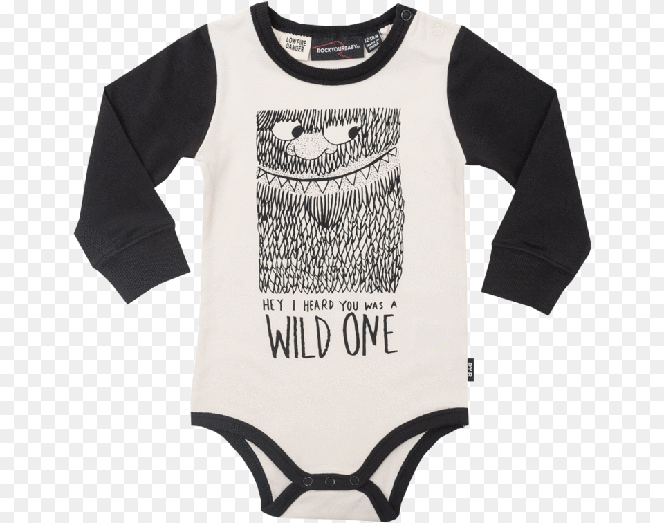 Rock Your Baby Wild One Onesie Bodysuit, Clothing, T-shirt, Long Sleeve, Shirt Free Png Download