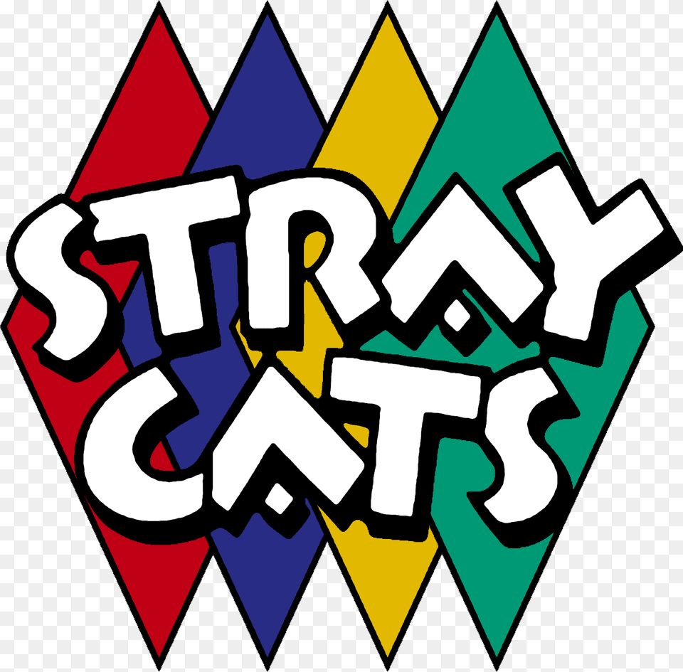 Rockabilly Stray Cats Vintage Band Logo 1980s Rock Rockabilly Bands Logo, Art, Graphics, Person Png