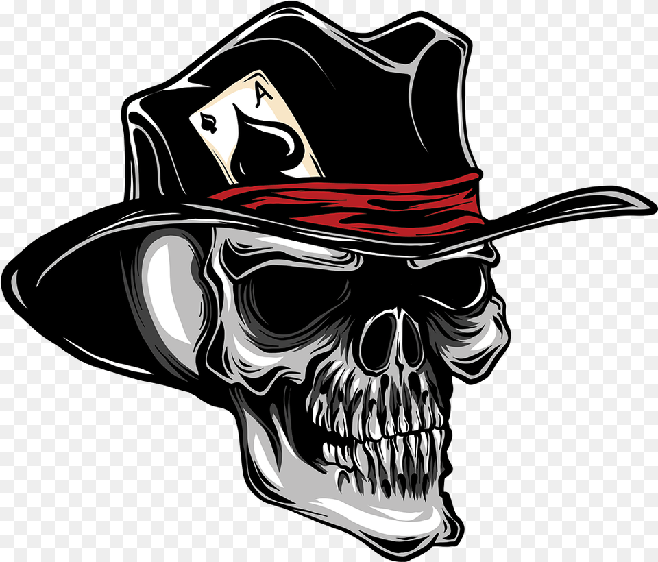 Rockabilly Tattoo Skull Tophat, Clothing, Hat, Adult, Female Free Png
