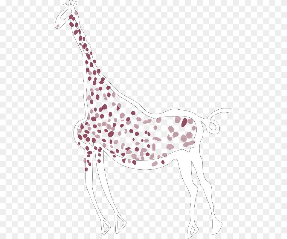 Rockart Acacusgiraffe, Stencil, Animal, Antelope, Mammal Png Image