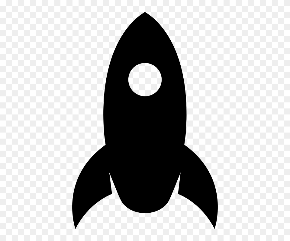 Rocket, Gray Free Png