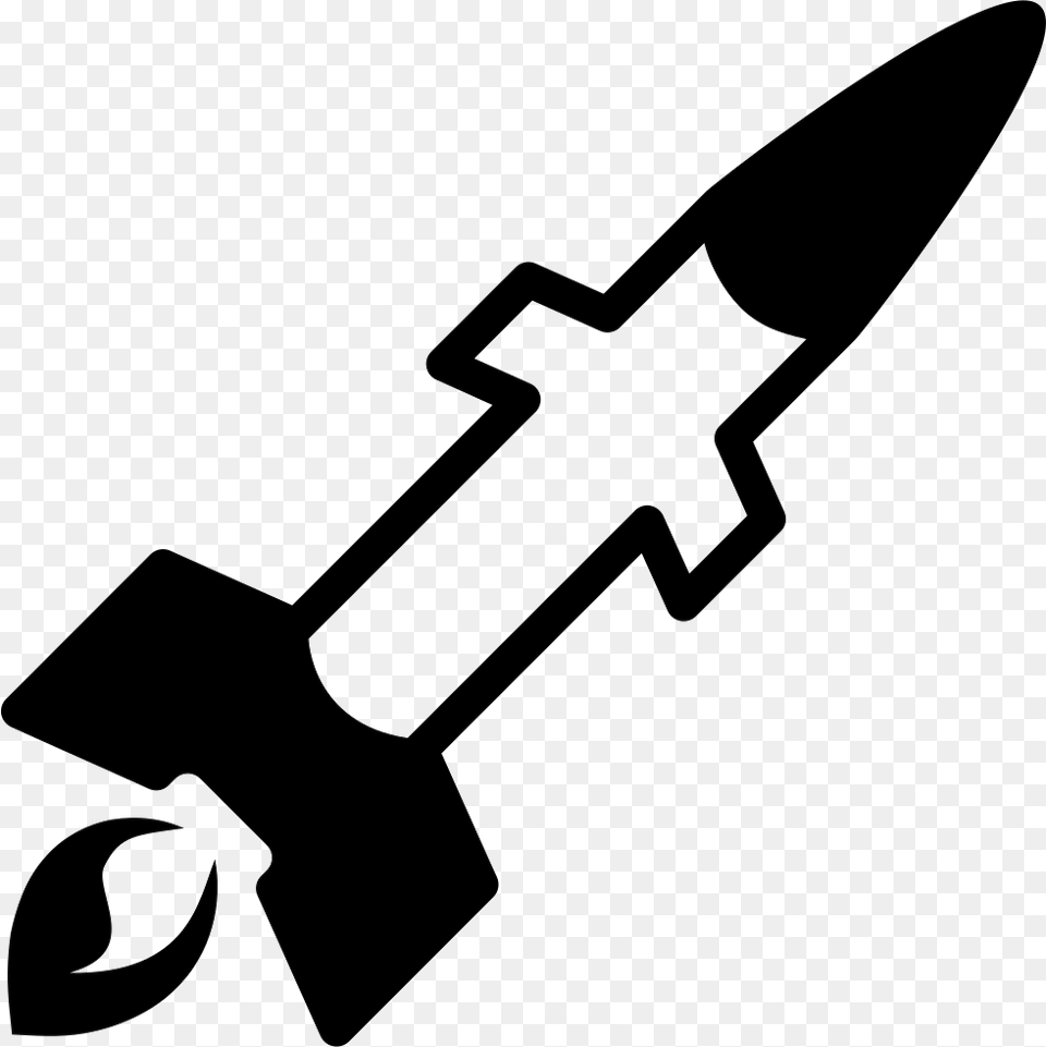Rocket Black And White Missile Clip Art, Ammunition, Weapon, Stencil, Grass Free Png
