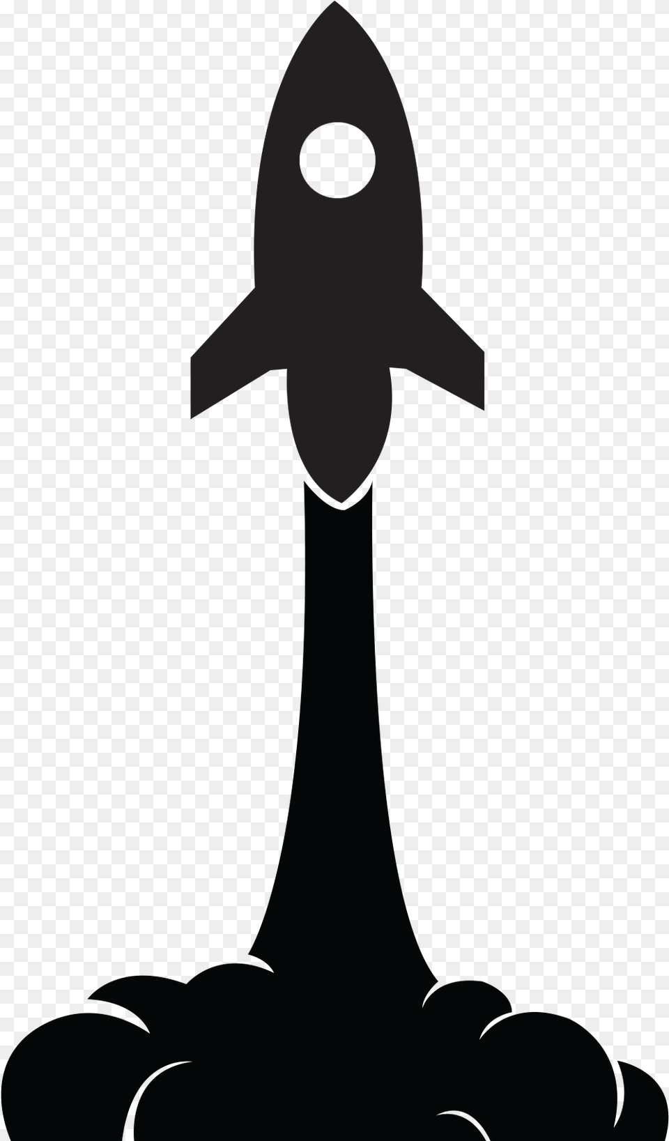 Rocket Blast Off Silhouette Hd Silhouette Rocket, Ammunition, Missile, Weapon Png Image
