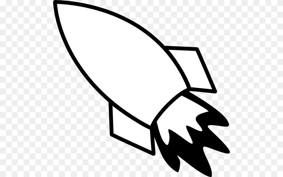 Rocket Clipart Black And White Clip Art Images, Aircraft, Transportation, Vehicle, Device Png Image