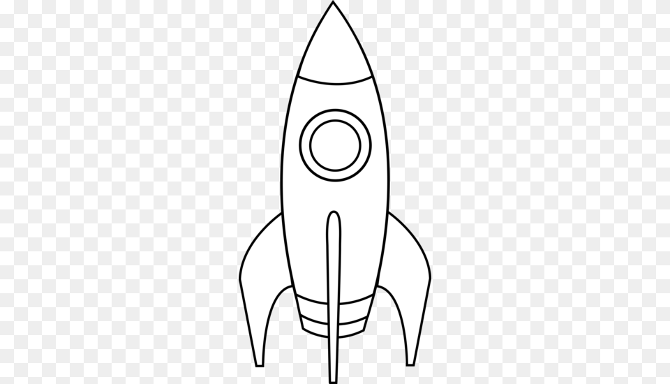 Rocket Clipart Line Art, Stencil, Weapon Free Transparent Png