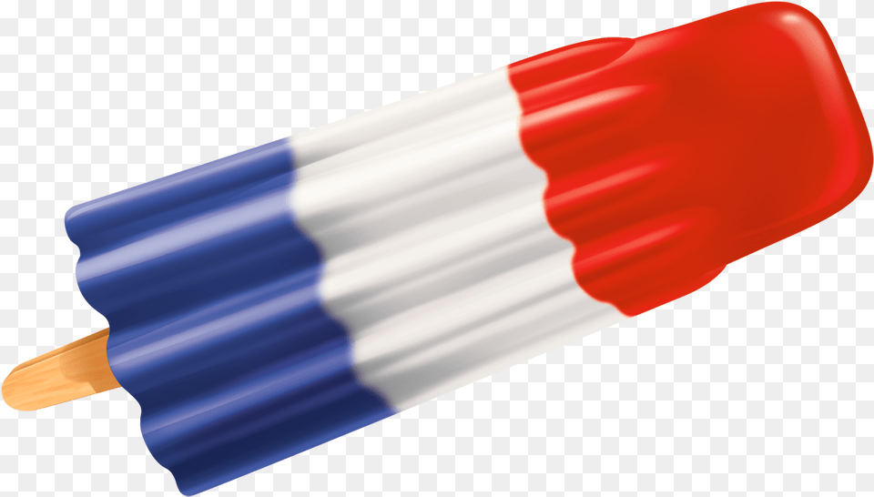 Rocket Clipart Popsicle Red White And Blue Popsicle, Food, Ice Pop Free Transparent Png