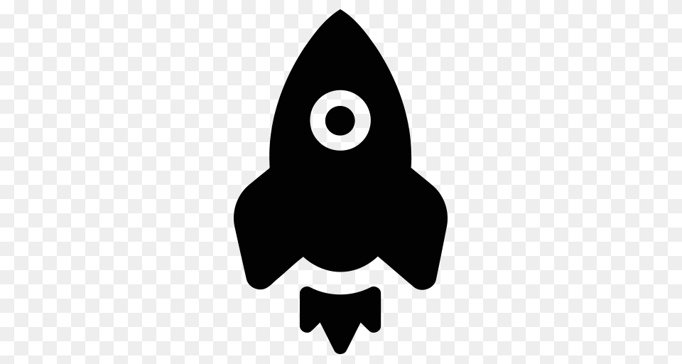 Rocket Icon, Silhouette, Weapon Free Png