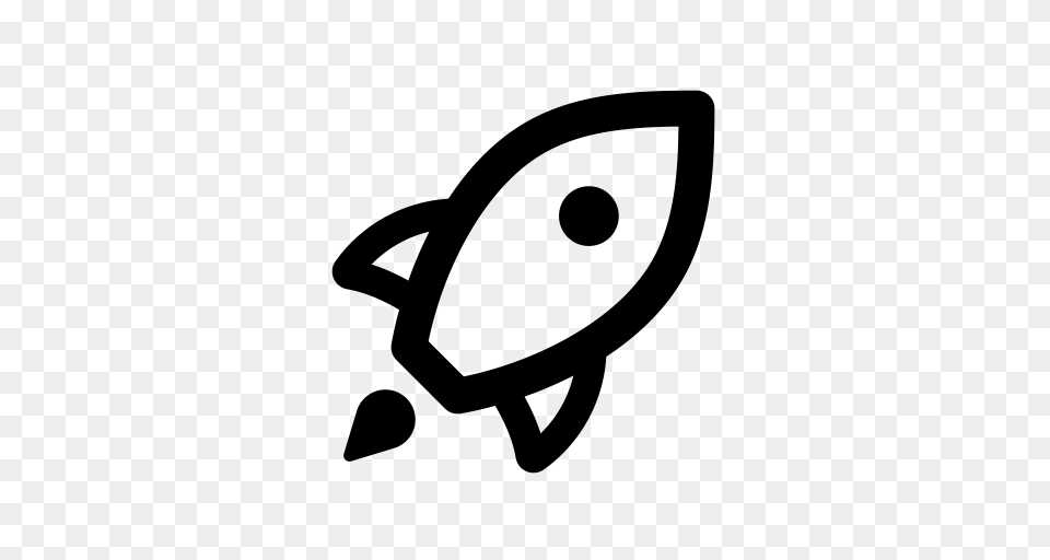 Rocket Icon With And Vector Format For Unlimited Download, Gray Free Png