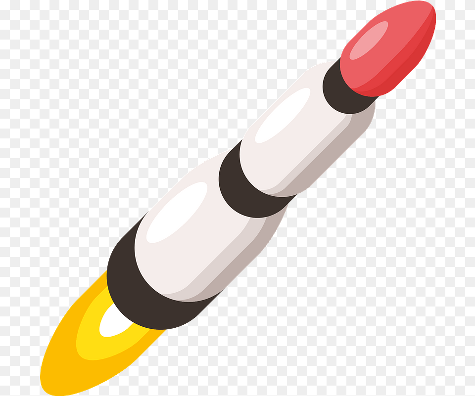 Rocket In Space Clipart Download Transparent Clip Art, Ammunition, Missile, Lipstick, Weapon Free Png