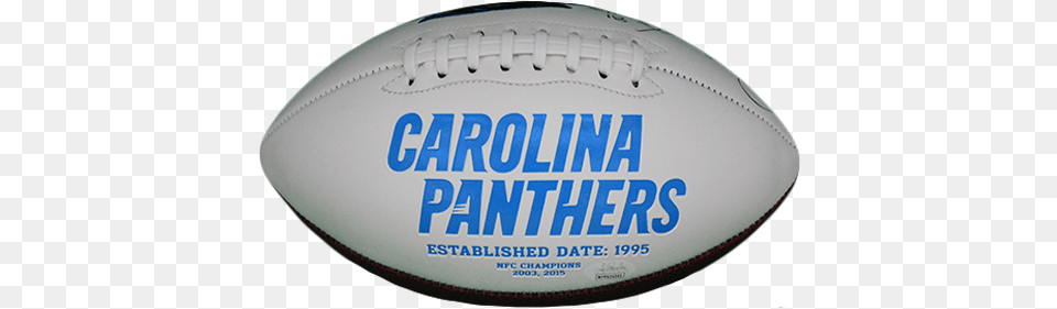 Rocket Ismail Autographed Carolina Panthers Logo Football Jsa Kick American Football, Ball, Rugby, Rugby Ball, Sport Free Transparent Png