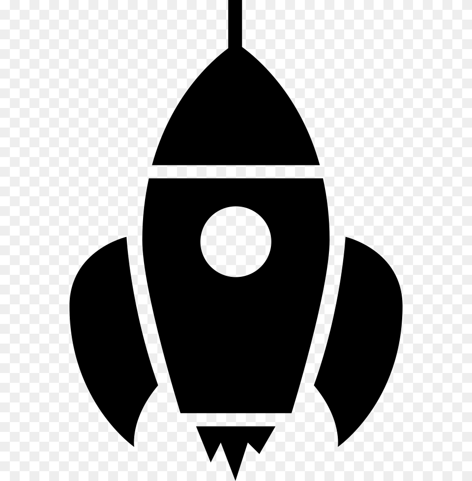 Rocket Jet Spaceship Icon Stencil Free Png Download