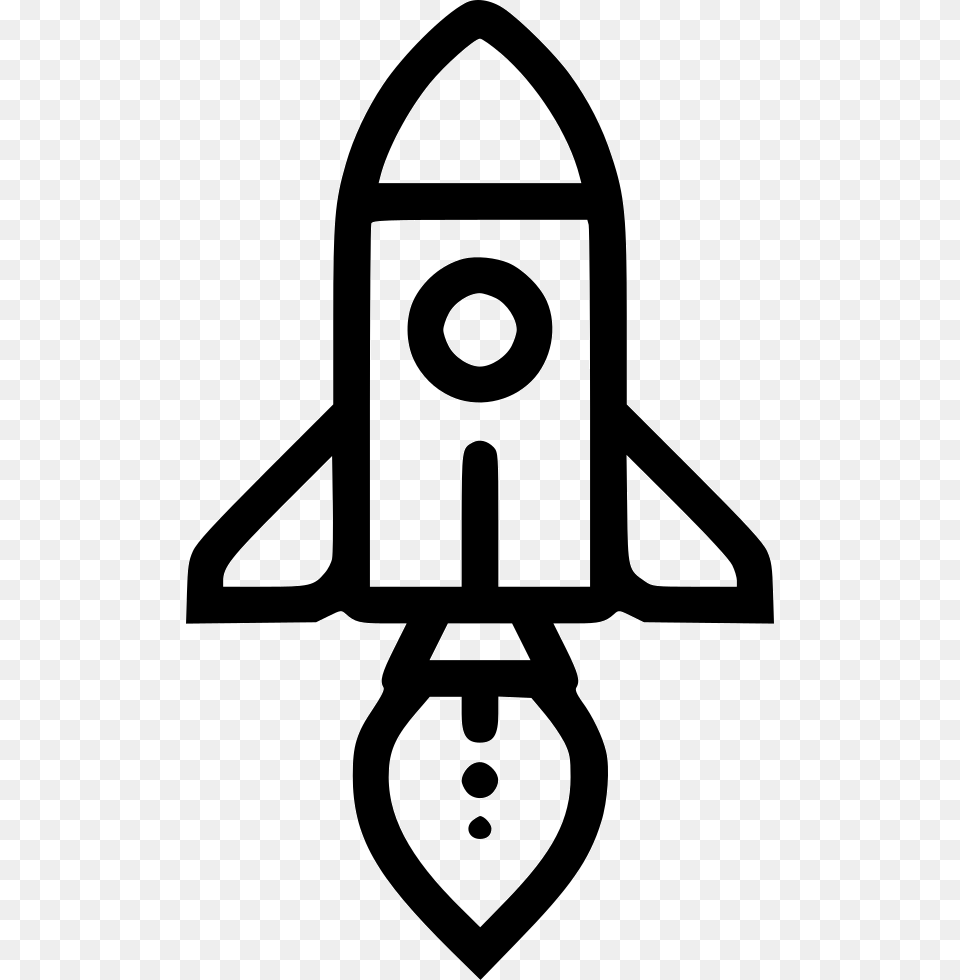 Rocket Launch Comments Icon, Stencil, Aircraft, Transportation, Vehicle Free Transparent Png