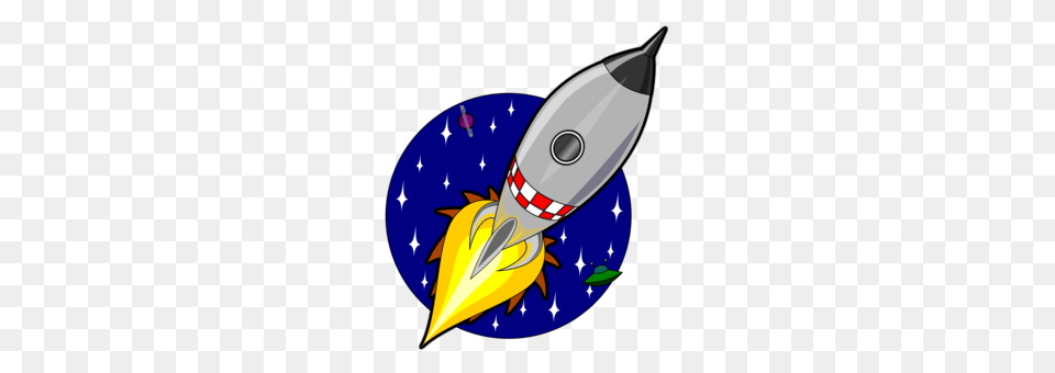 Rocket Launch Spacecraft Cartoon Drawing, Weapon Free Transparent Png