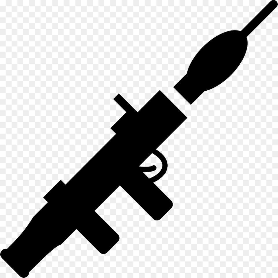Rocket Launcher Grenade Launcher Icon, Silhouette, Electrical Device, Microphone Free Png Download