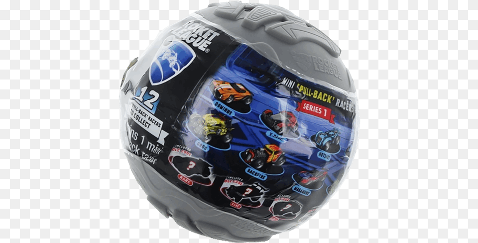 Rocket League Mini Pull Back Racer Car Mystery Ball, Crash Helmet, Football, Helmet, Soccer Free Transparent Png