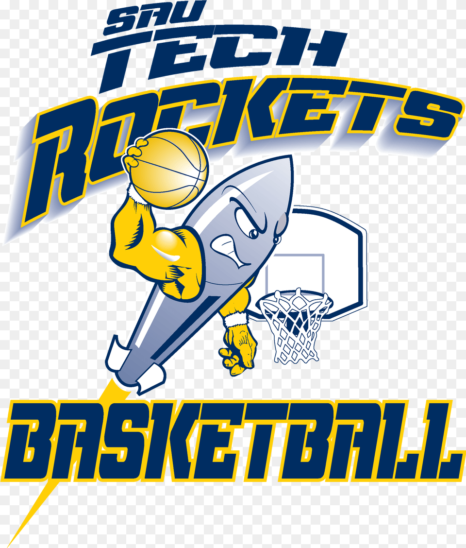 Rocket Logo Bb Sau Tech Rockets Basketball, Ball, Basketball (ball), Sport Free Png Download