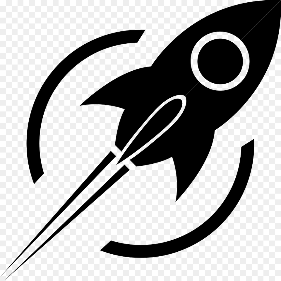 Rocket Missile Rocket Logo Black And White, Stencil, Animal, Fish, Sea Life Free Transparent Png