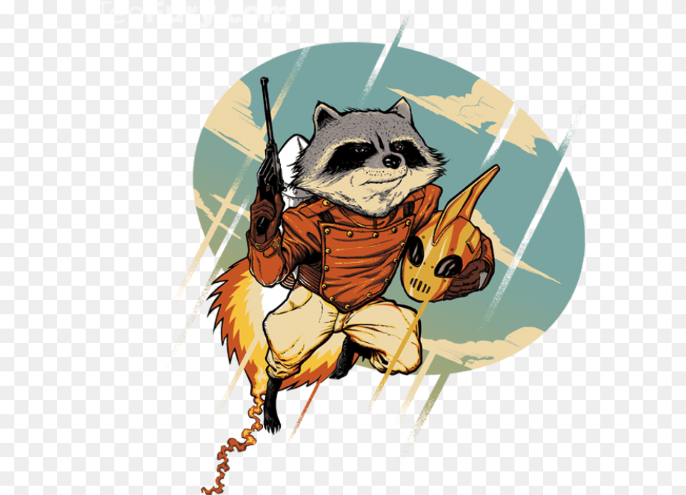 Rocket Raccoon A Teer Enot Raket Komiksi, Book, Comics, Publication, Animal Free Png