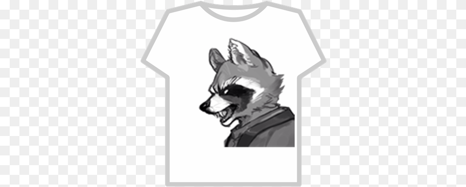 Rocket Raccoon Roblox Funny Shirt, Clothing, T-shirt Free Png Download