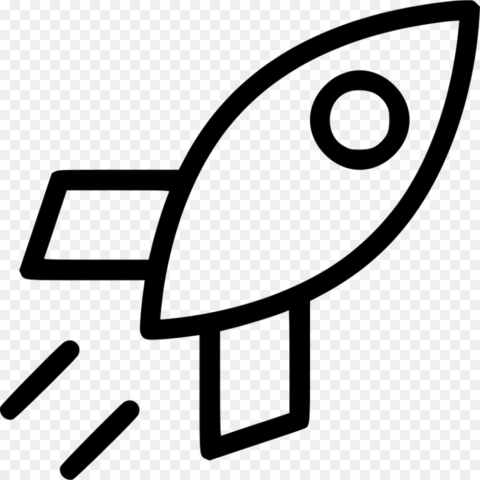 Rocket Rocketship Space Spacecraft Launch Spaceship Icon, Bus Stop, Outdoors, Stencil, Device Free Png Download