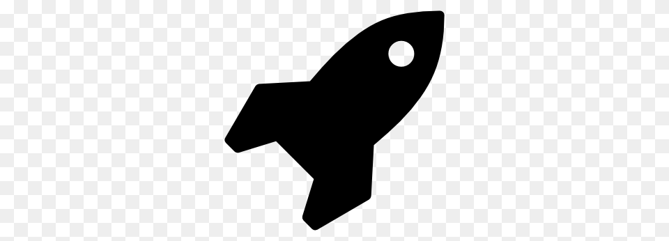 Rocket Ship, Silhouette, Stencil Free Transparent Png