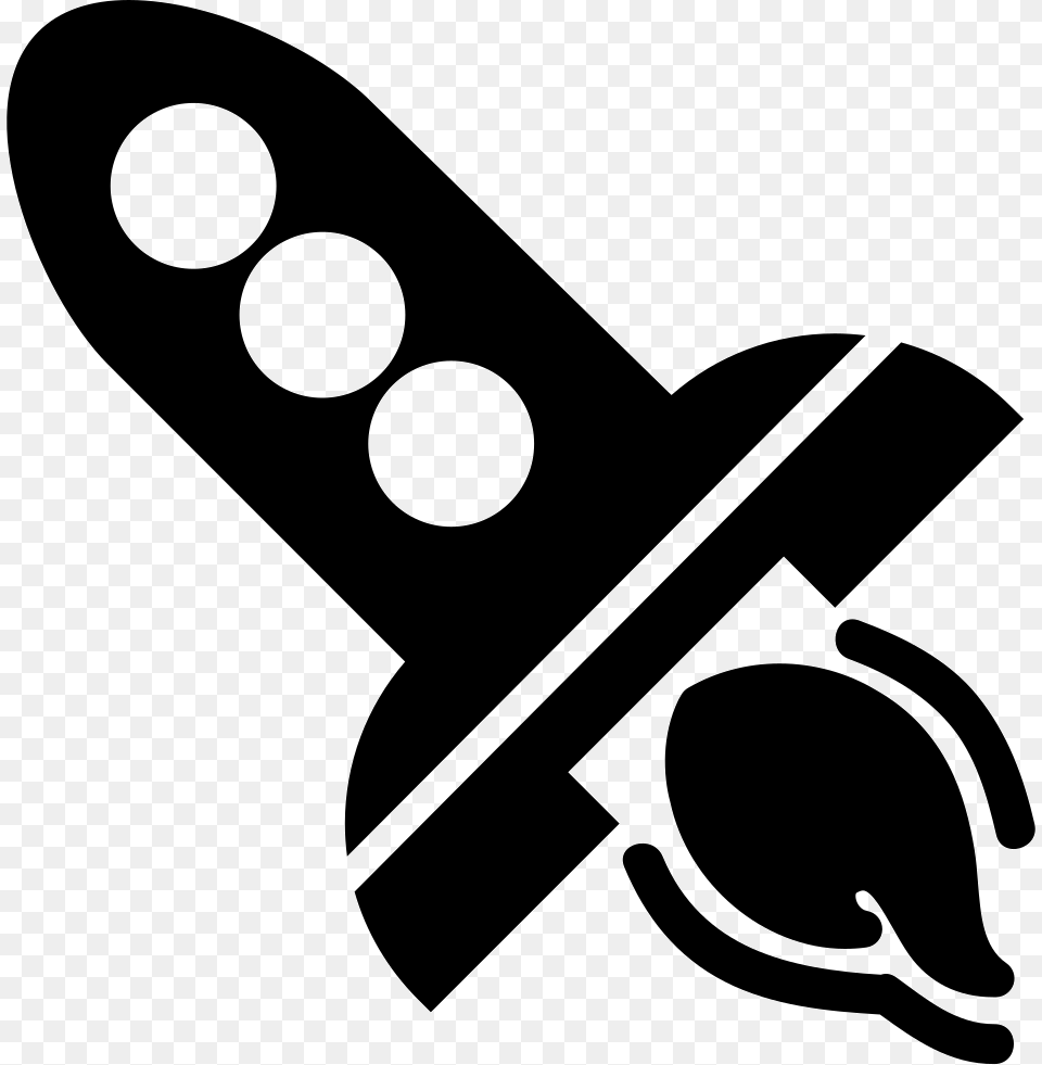 Rocket Ship Comments Icon, Stencil Png Image