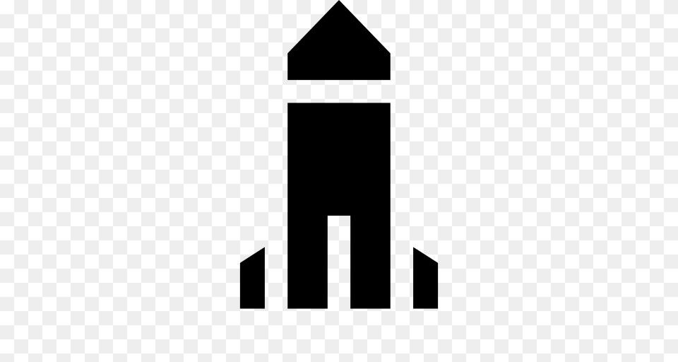 Rocket Ship Icon, Gray Free Png Download