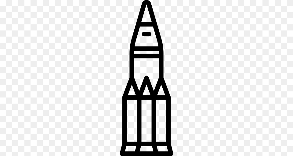 Rocket Ship Icon, Gray Png Image