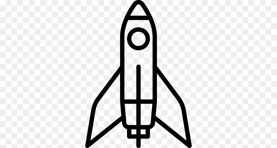 Rocket Ship Icon, Gray Png Image