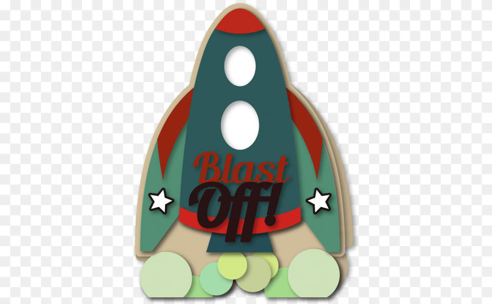 Rocket Ship Shaped A7 Card, Food, Sweets, Cookie Free Png Download