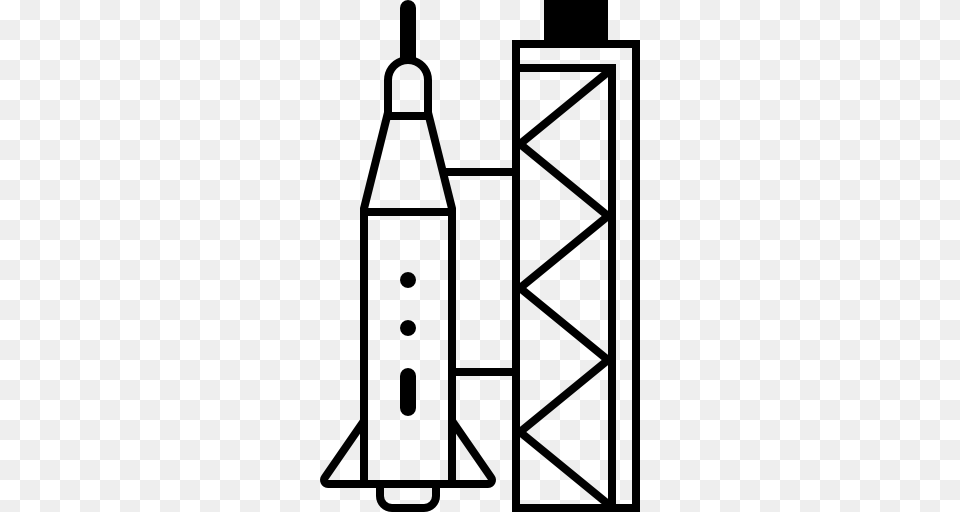 Rocket Ship Space Ship Rocket Transport Rocket Launch Icon, Gray Free Png